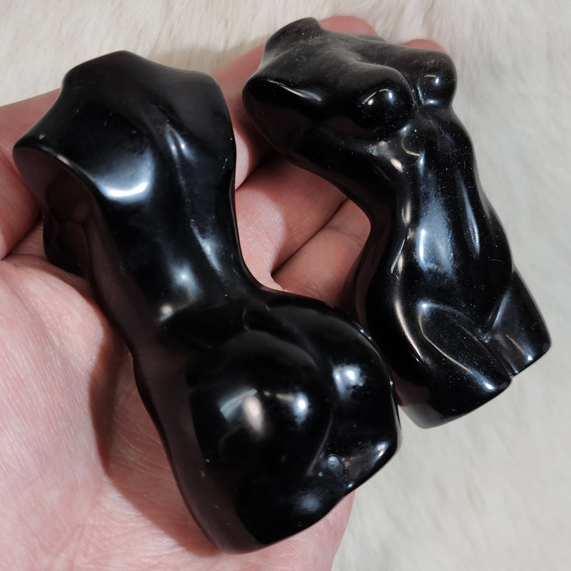 Obsidian, Carved Feminine Body (3")