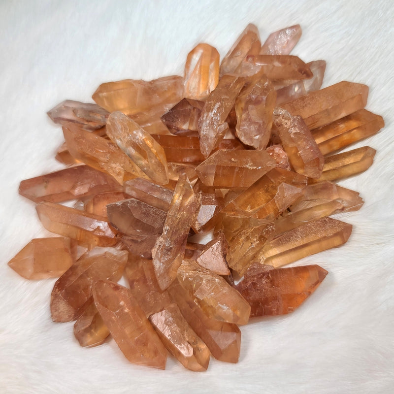 Tangerine Quartz Crystal Points, 1-1.5" (Set of 3)