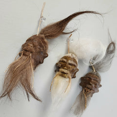 Shrunken Head, Goat Skin