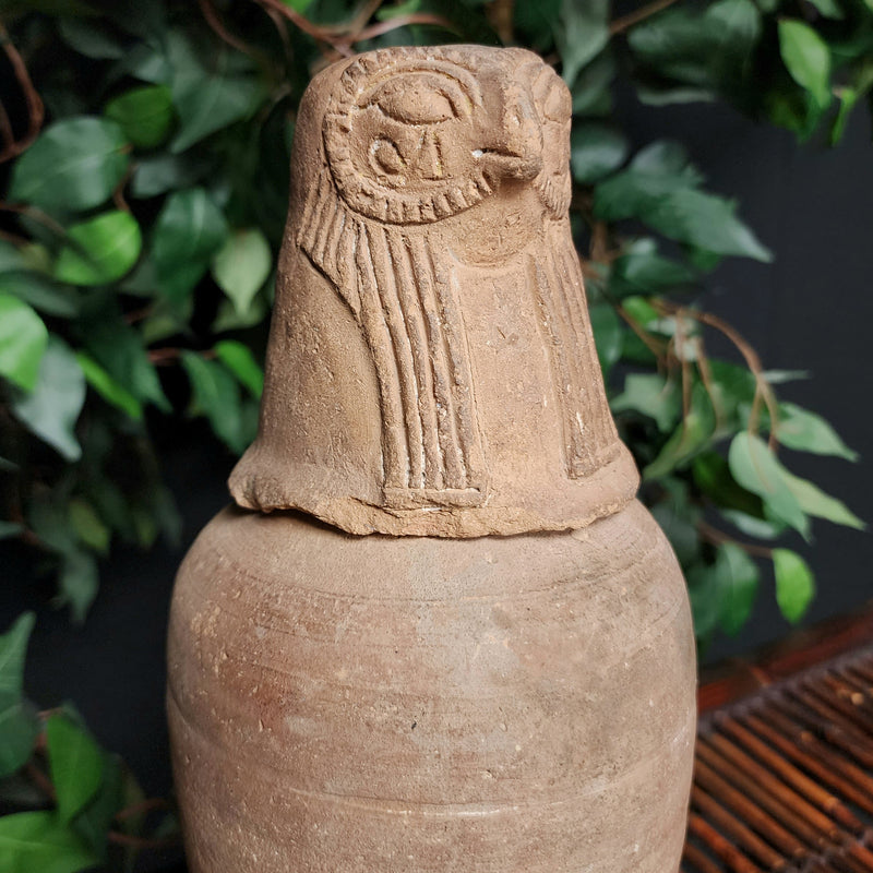 Ancient Egyptian Canopic Jar (Qebehsenuef)