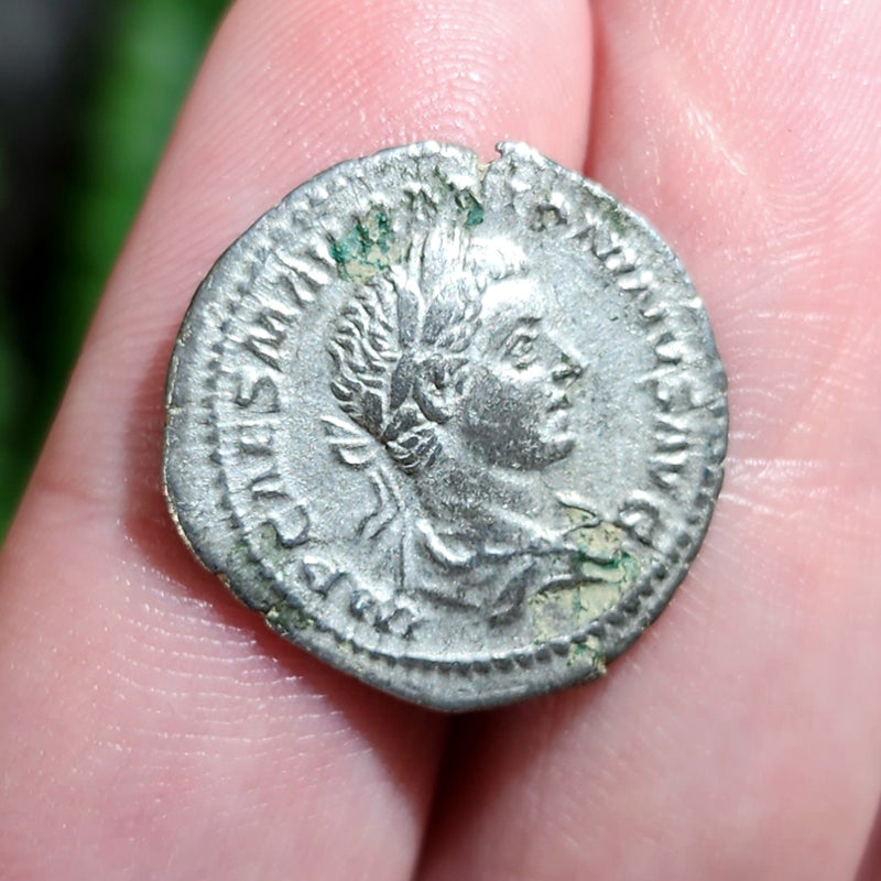 Emperor Elagabalus Silver Denarius A