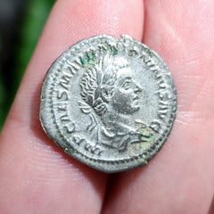 Emperor Elagabalus Silver Denarius A