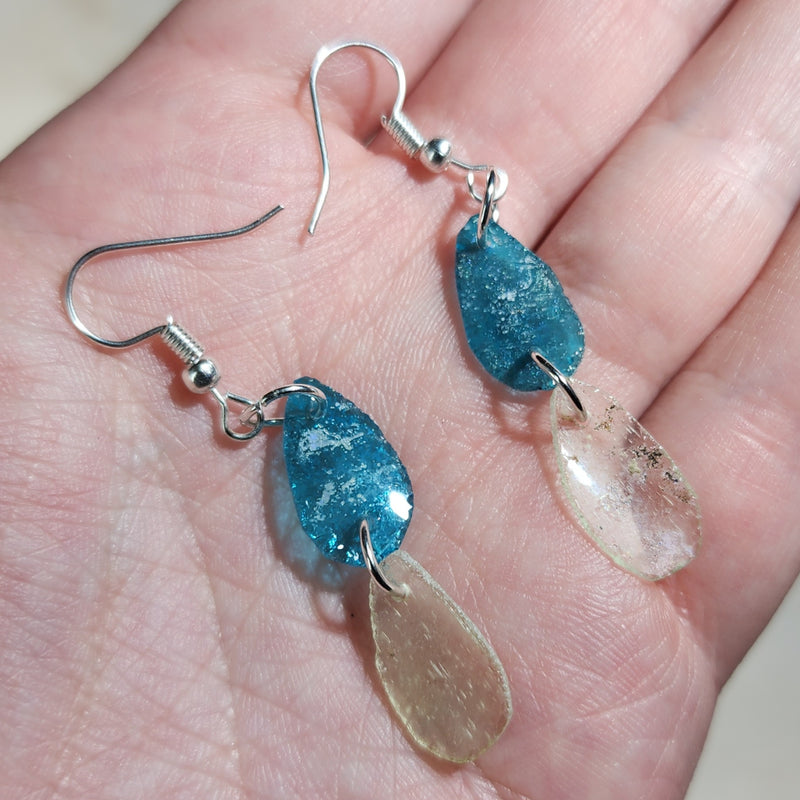 Ancient Roman Glass Earrings, Style A