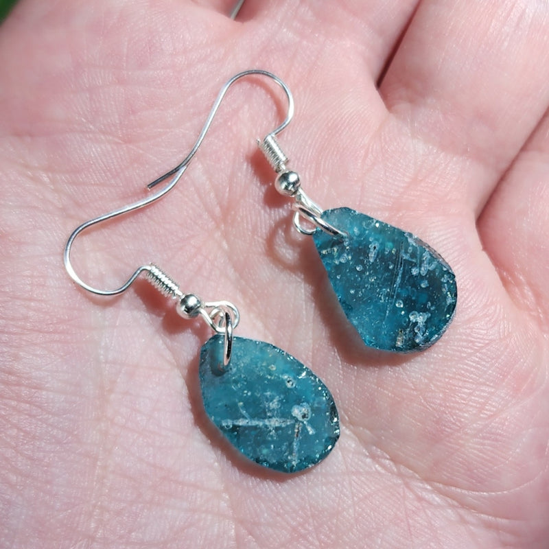 Ancient Roman Glass Earrings, Style B