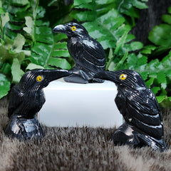 Onyx Carved Crows