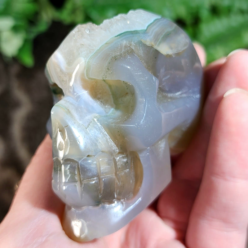 Geode Human Skull, C (2")