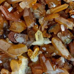 Tangerine Quartz Crystal Clusters