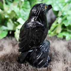Onyx Carved Crow, B Grade