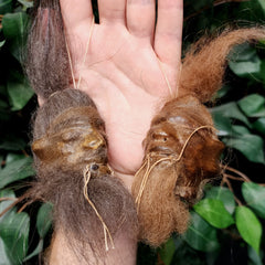 Shrunken Head, Goat Skin