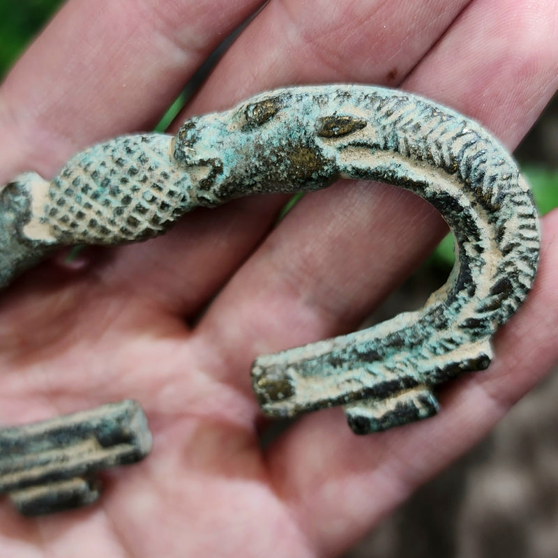 Ancient Viking Biting-Beasts Handle