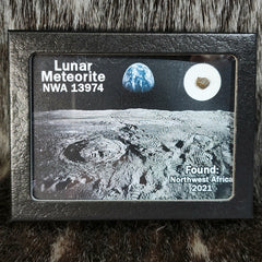 Lunar Meteorite - NWA 13974 (Framed)