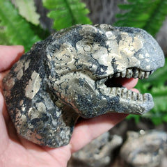 Carved Tyrannosaurus Rex, Pyrite