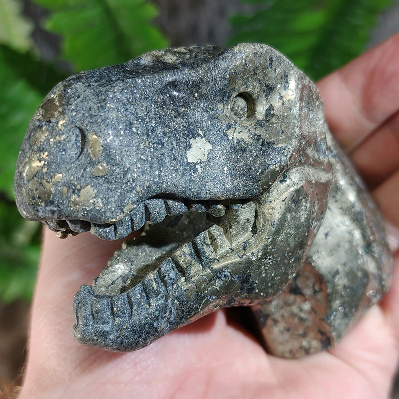 Carved Tyrannosaurus Rex, Pyrite