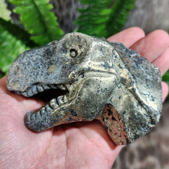 Carved Tyrannosaurus Rex, Pyrite