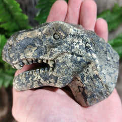 Carved Tyrannosaurus Rex, Pyrite