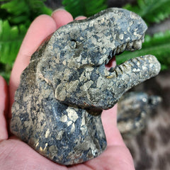 Carved Tyrannosaurus Rex, Pyrite