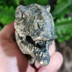 Carved Tyrannosaurus Rex, Pyrite