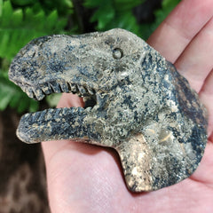 Carved Tyrannosaurus Rex, Pyrite