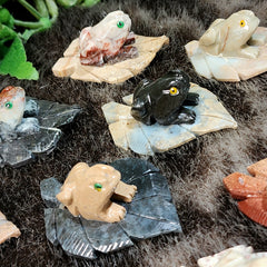 Frogs, Agate Carvings