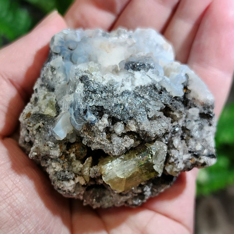 Apatite Crystals On Opal, Mexico F (2.25")