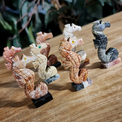 Seahorses, Agate Carvings