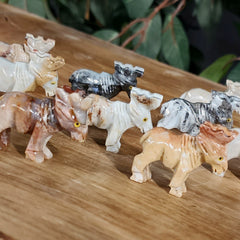 Moose, Agate Carvings