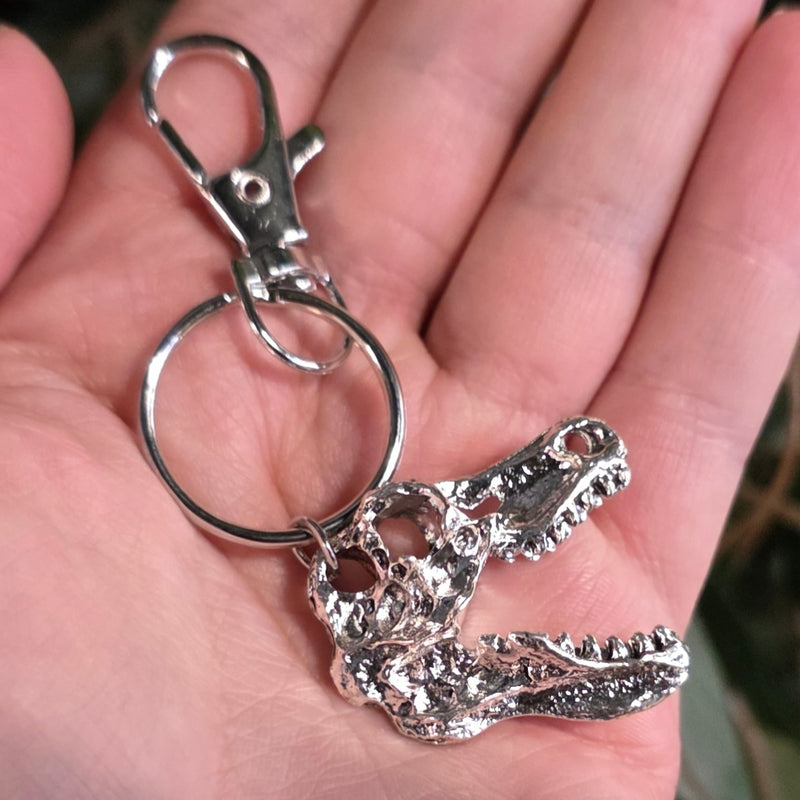 Tyrannosaurus Rex Skull Keychain
