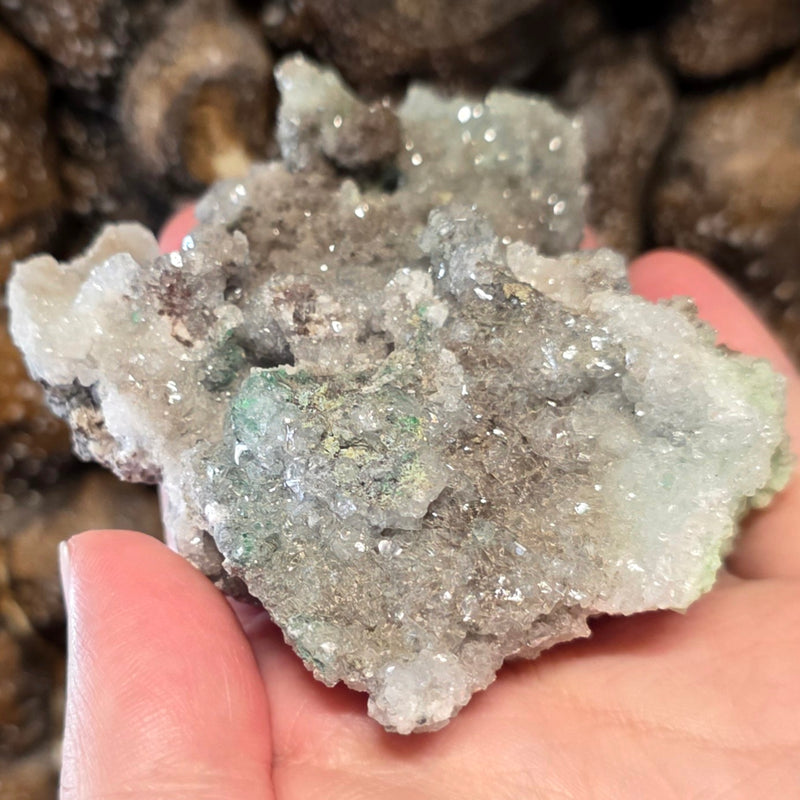 Blue Aragonite Cluster E (3.5")