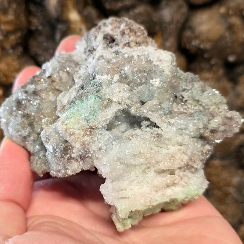 Blue Aragonite Cluster E (3.5")