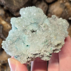 Blue Aragonite Cluster F (3