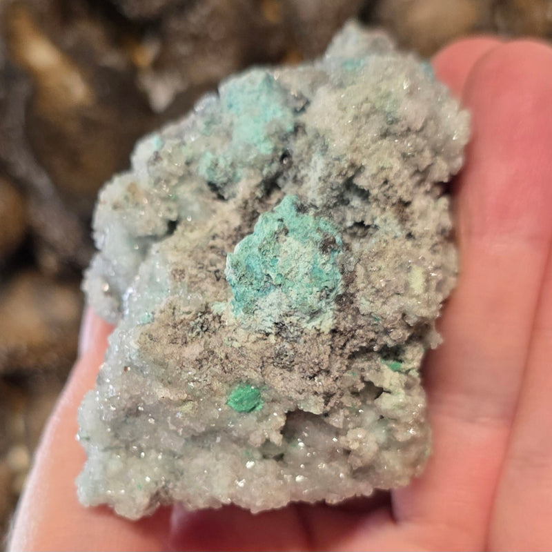 Blue Aragonite Cluster F (3")