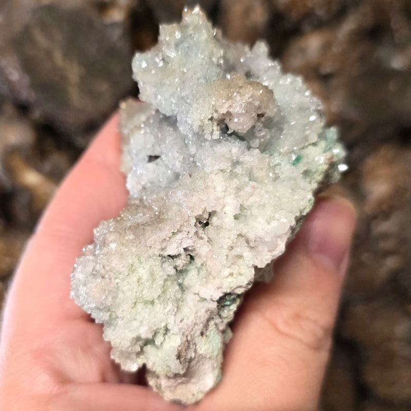 Blue Aragonite Cluster G (3")