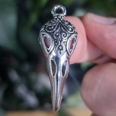Ornamental Bird Skull Pendants