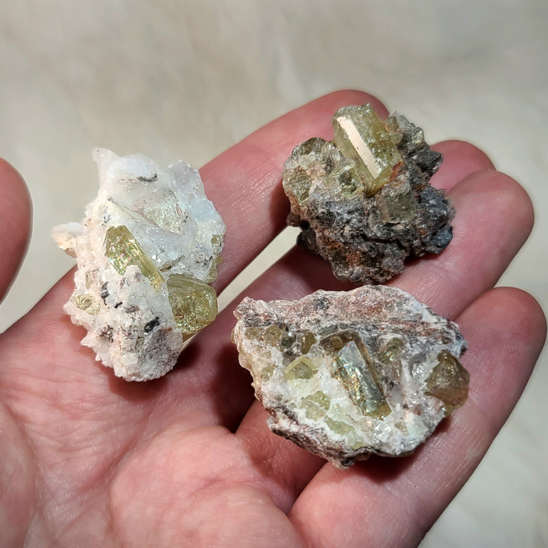 Apatite Crystals, Mexico (1-1.5")