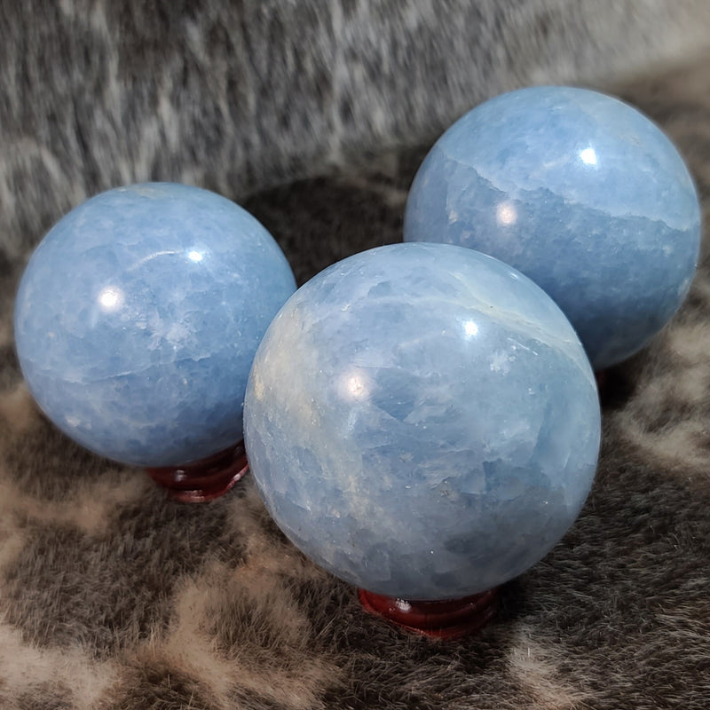 Blue Calcite Sphere (2.5")