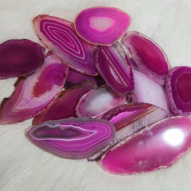 Agate Slices, Pink