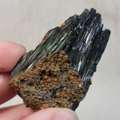 Green Vivianite Crystals (2