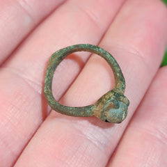 Byzantine Cabochon Ring K (Size 3.5)