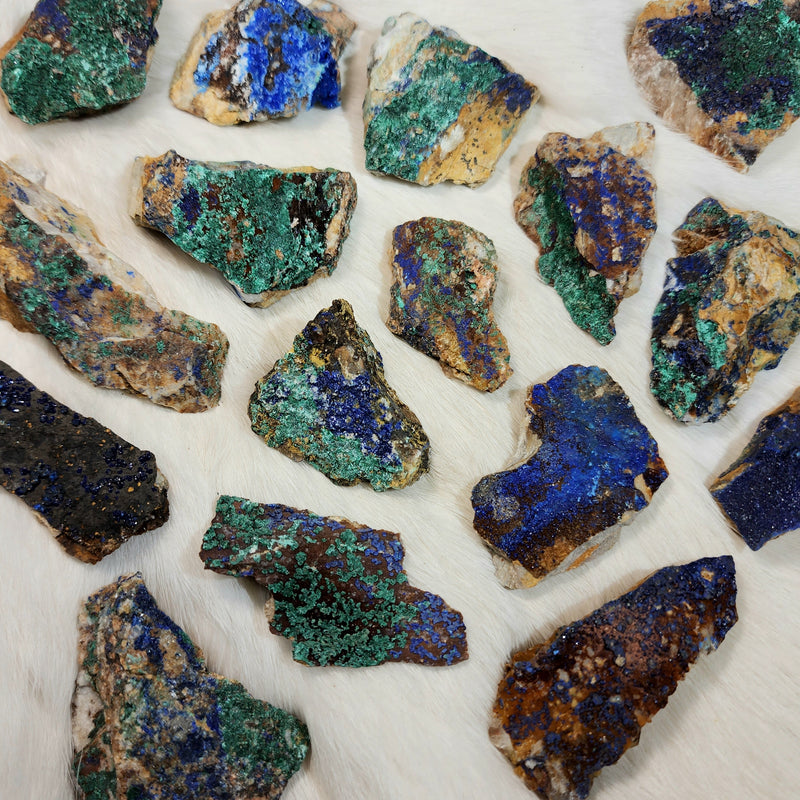 Malachite and Azurite Specimens (2")