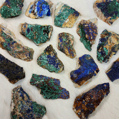 Malachite and Azurite Specimens (2