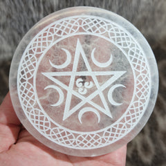 Star & Moon Coasters, Selenite