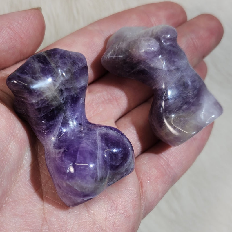 Amethyst, Carved Feminine Body (2")