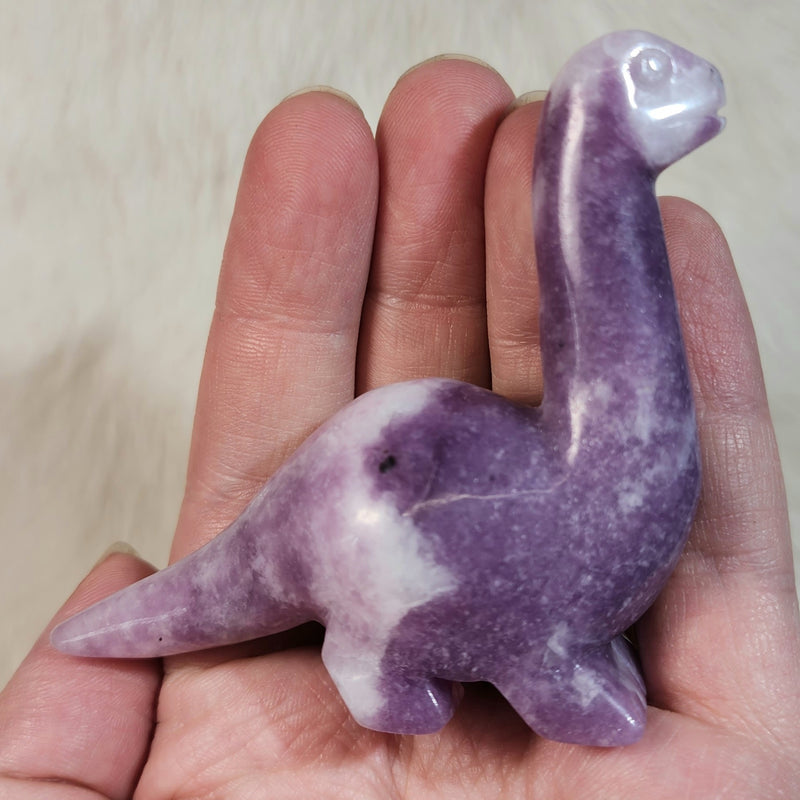 Dinosaur Carvings, Amethyst Brontosaurus