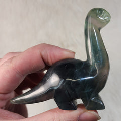 Dinosaur Carvings, Fluorite Brontosaurus