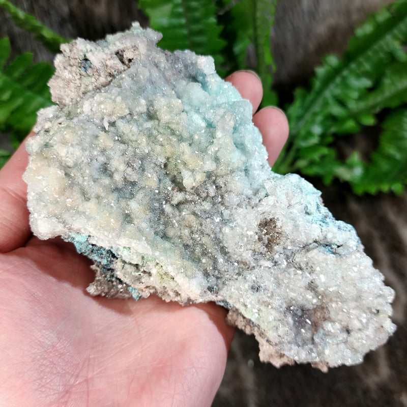 Blue Aragonite Cluster B (5.5")