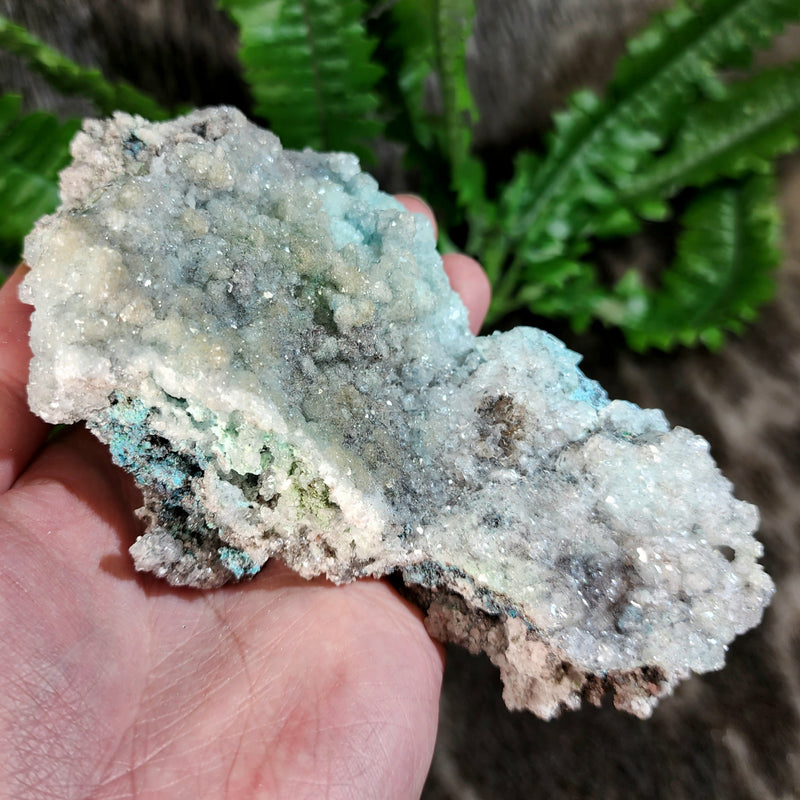 Blue Aragonite Cluster B (5.5")