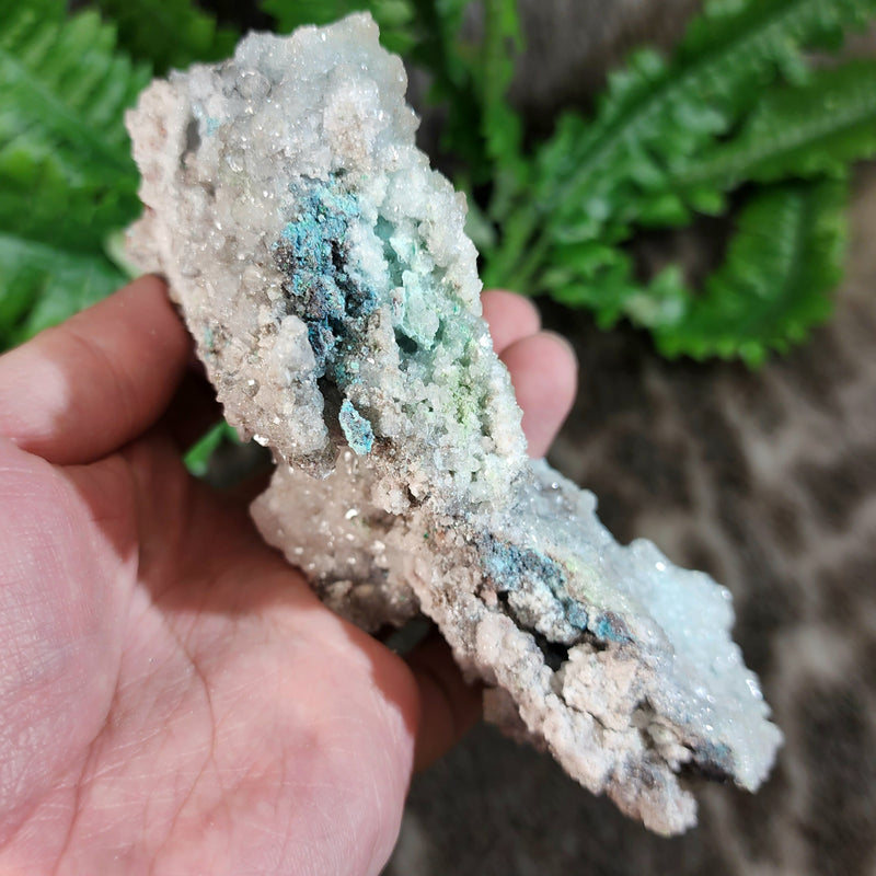 Blue Aragonite Cluster B (5.5")