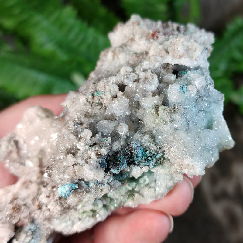 Blue Aragonite Cluster B (5.5")