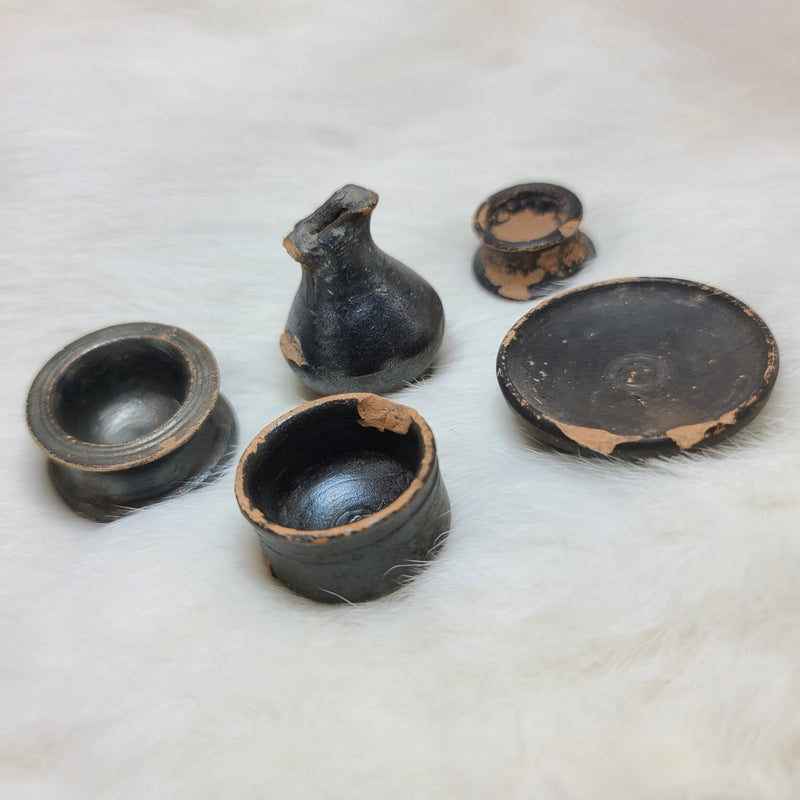 Ancient Greek Votive Blackware Set