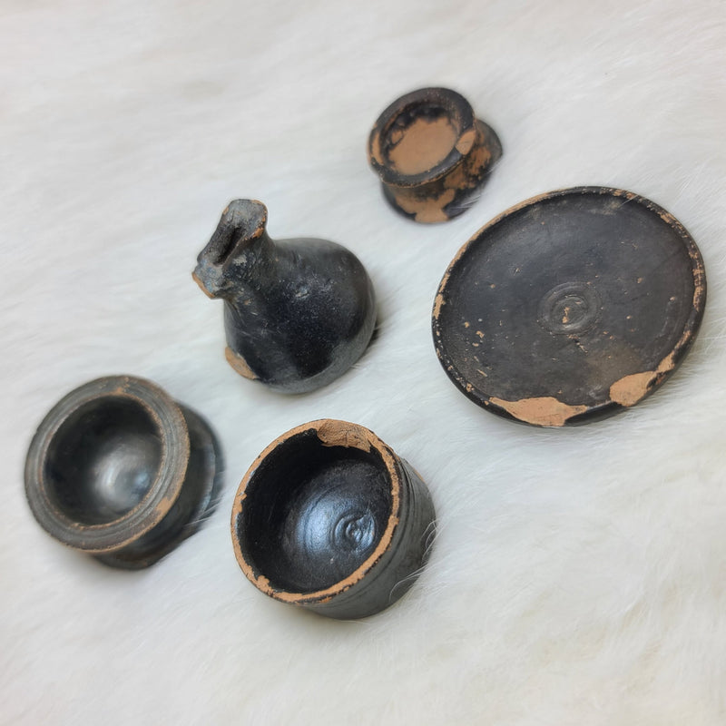 Ancient Greek Votive Blackware Set